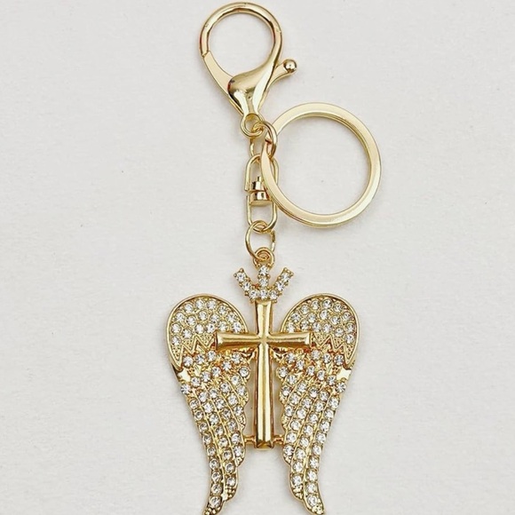 Accessories | New Gold Angel Wing Keychain | Poshmark